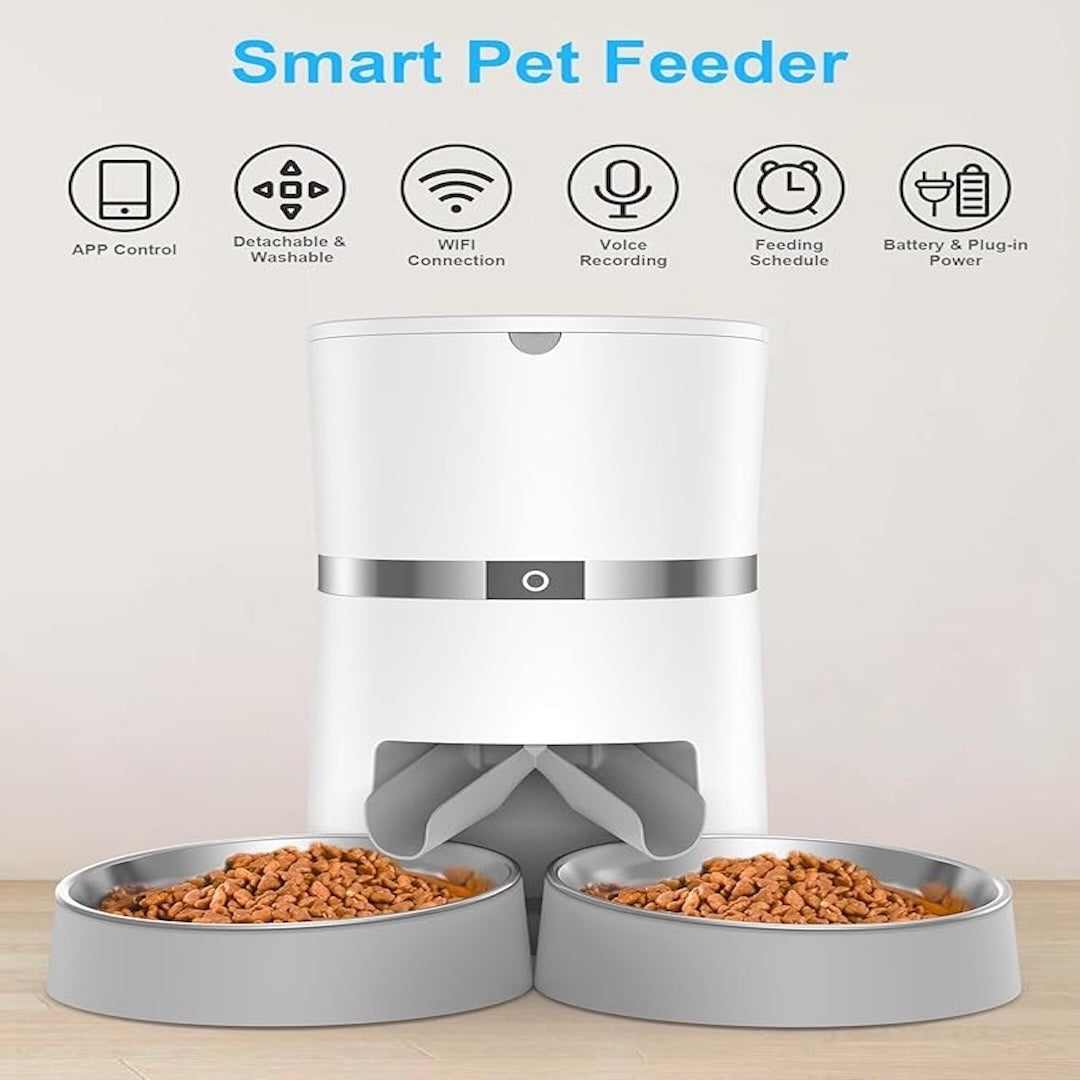 Timed Pet Single & Dual Feeder 4L (Wi-Fi 2.4GHz)