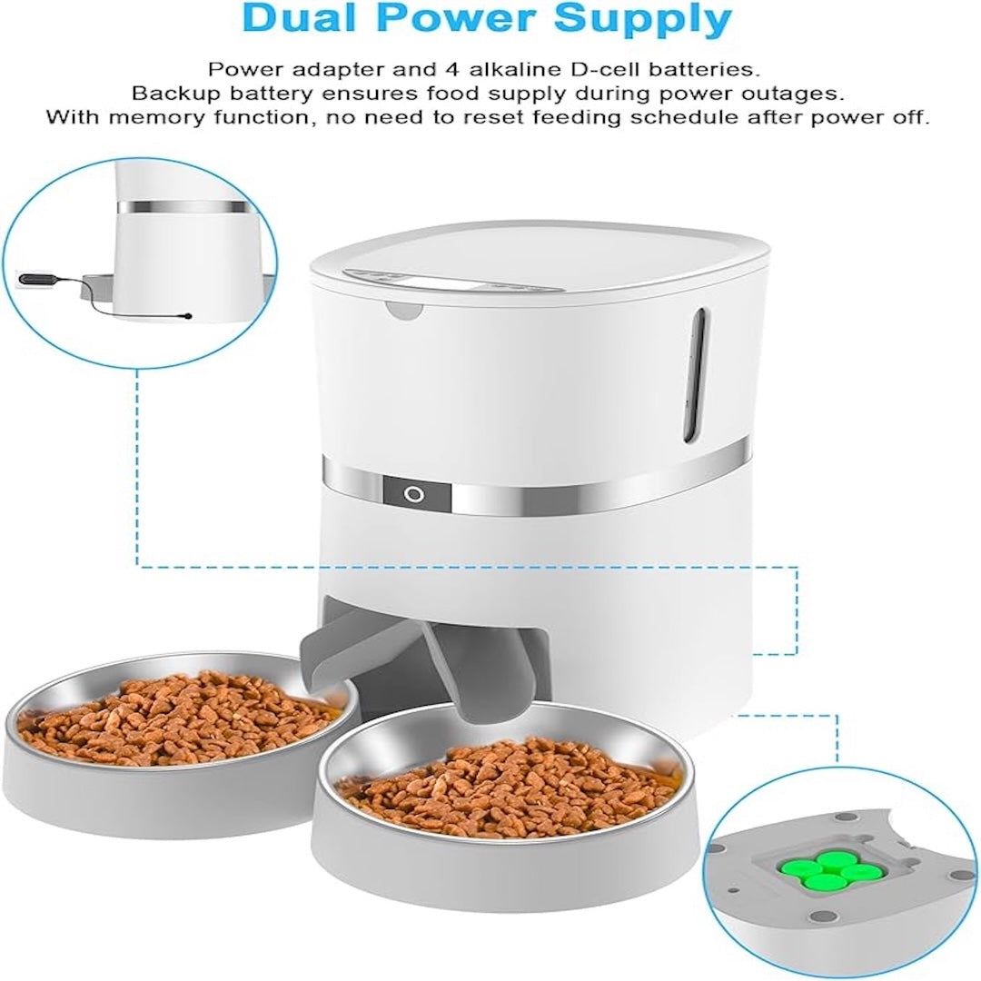Timed Pet Single & Dual Feeder 4L (Wi-Fi 2.4GHz)