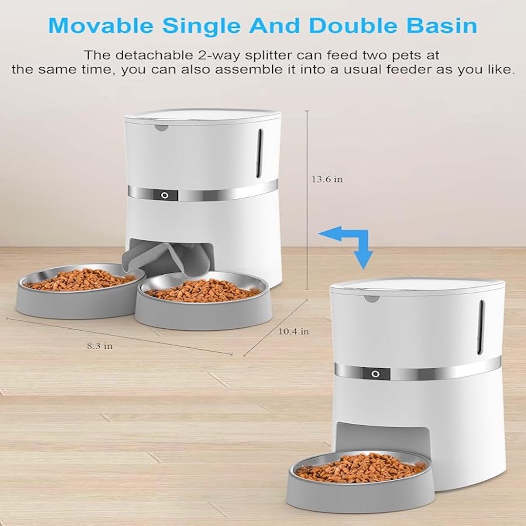 Timed Pet Single & Dual Feeder 4L (Wi-Fi 2.4GHz)