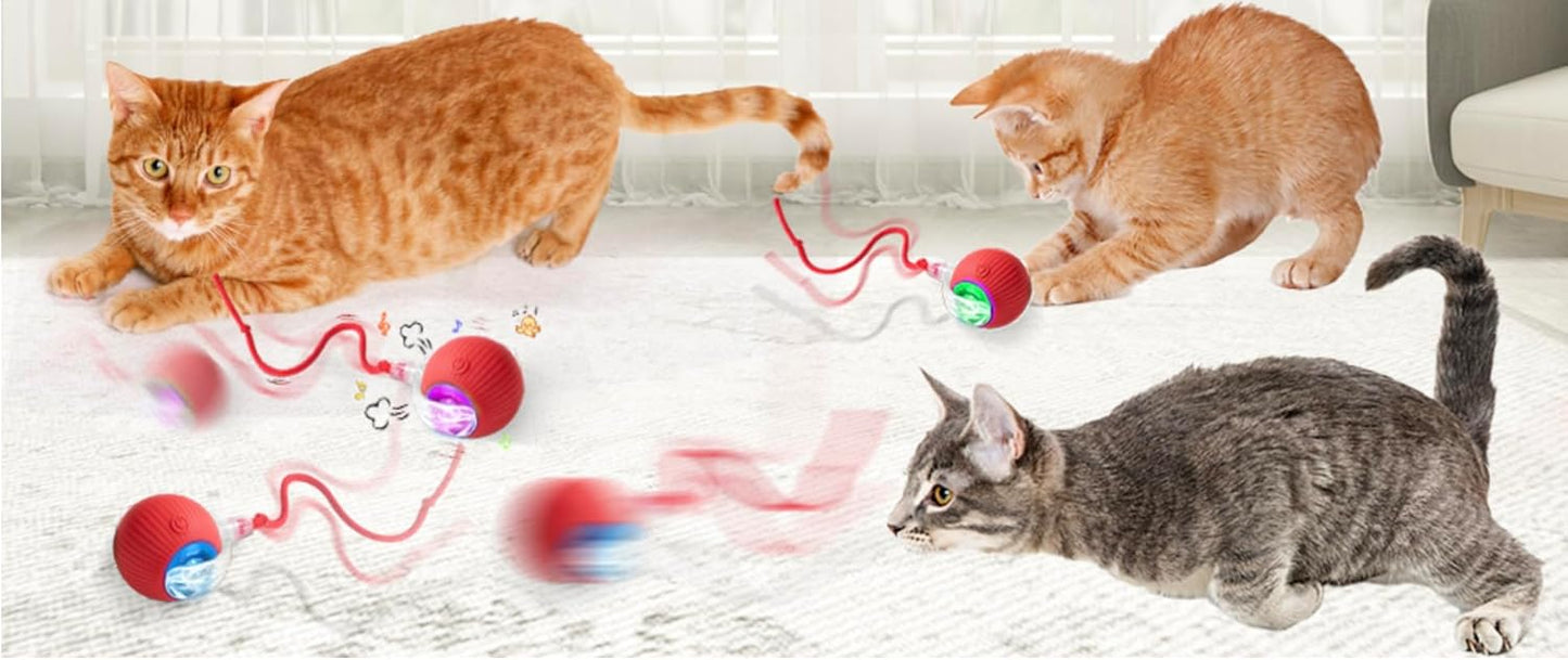 Pet Grooming & Play Set for Cats & Dogs | Smart Ball Toy & Deshedding Glove | Keeps Pets Active & Reduces Shedding