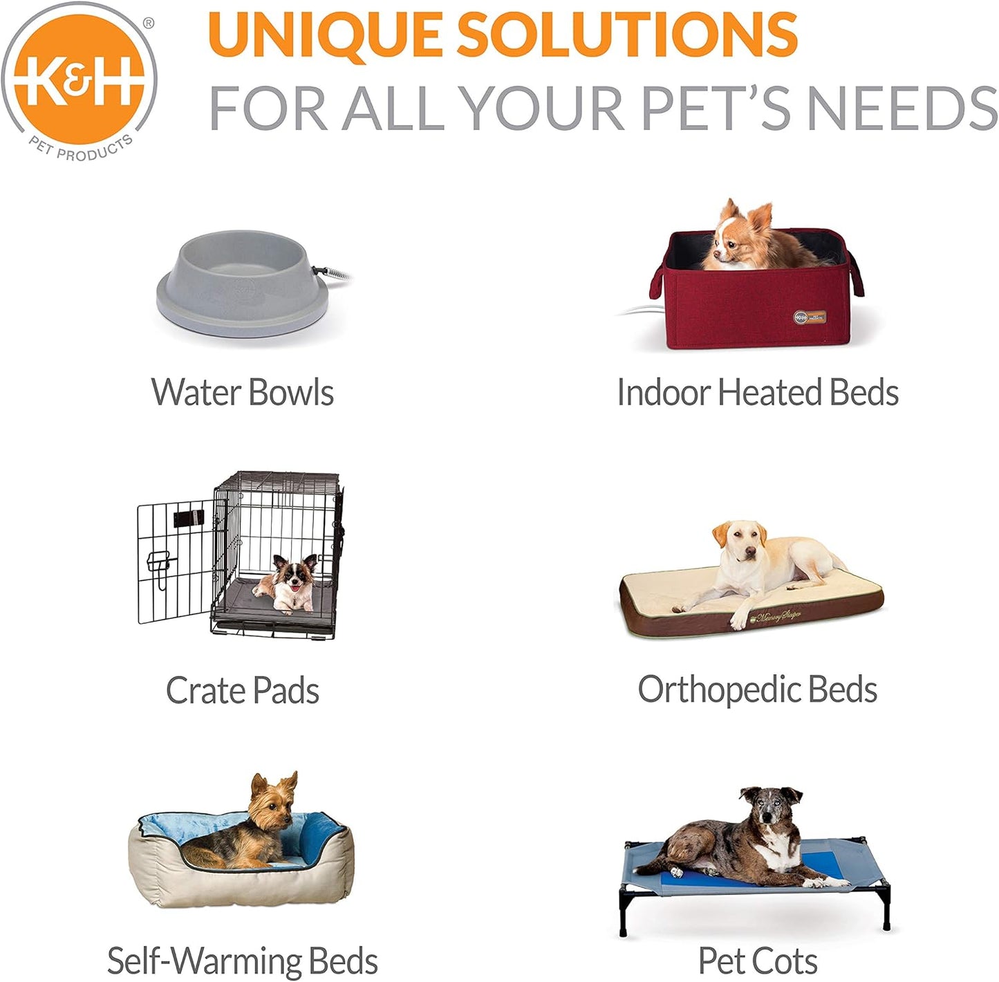 K&H Pet Products Original Pet Cot, Gray/Mesh, Large/30" x 42" x 7"
