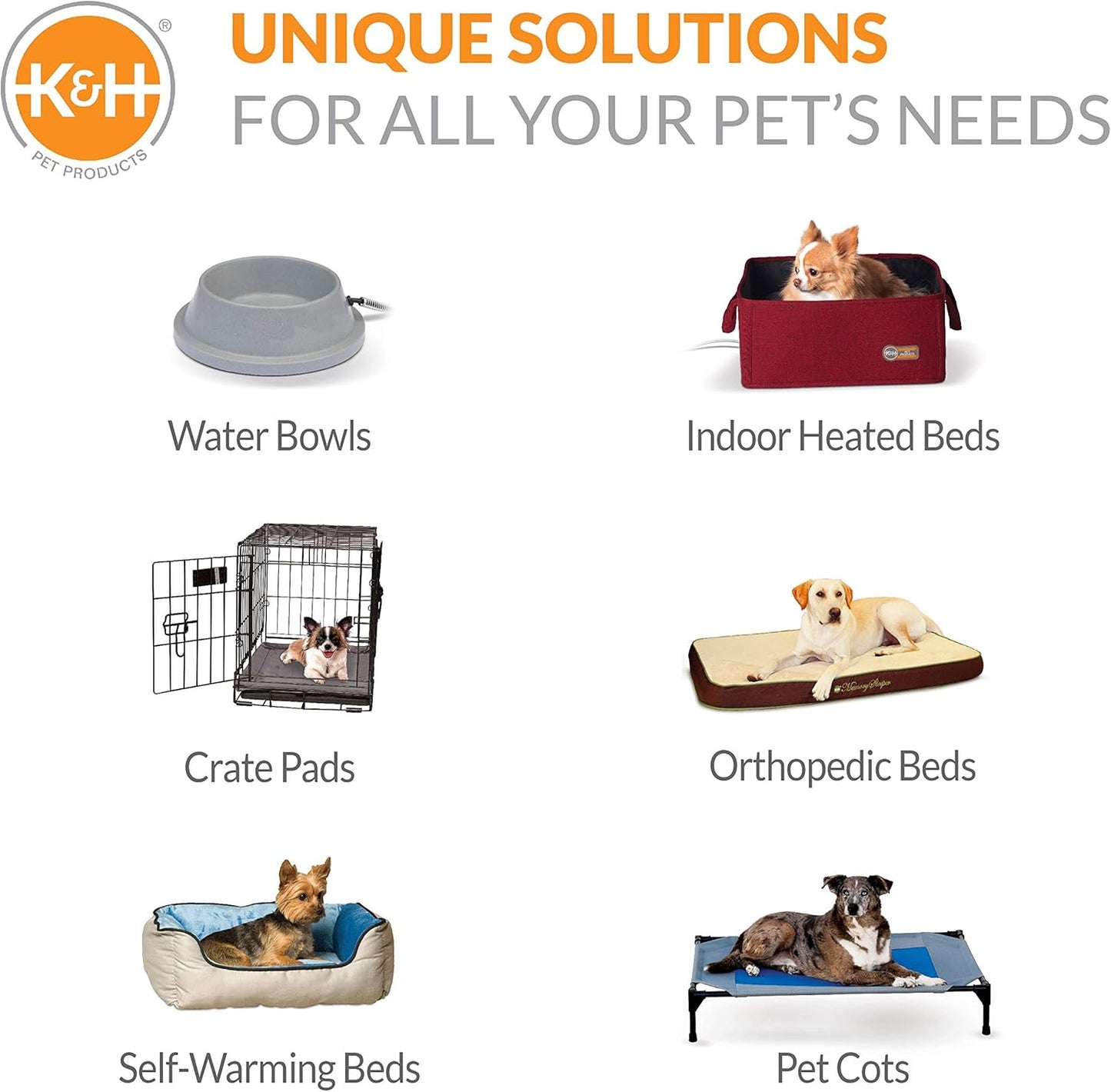 K&H Pet Products Original Pet Cot, Gray/Mesh, Large/30" x 42" x 7"