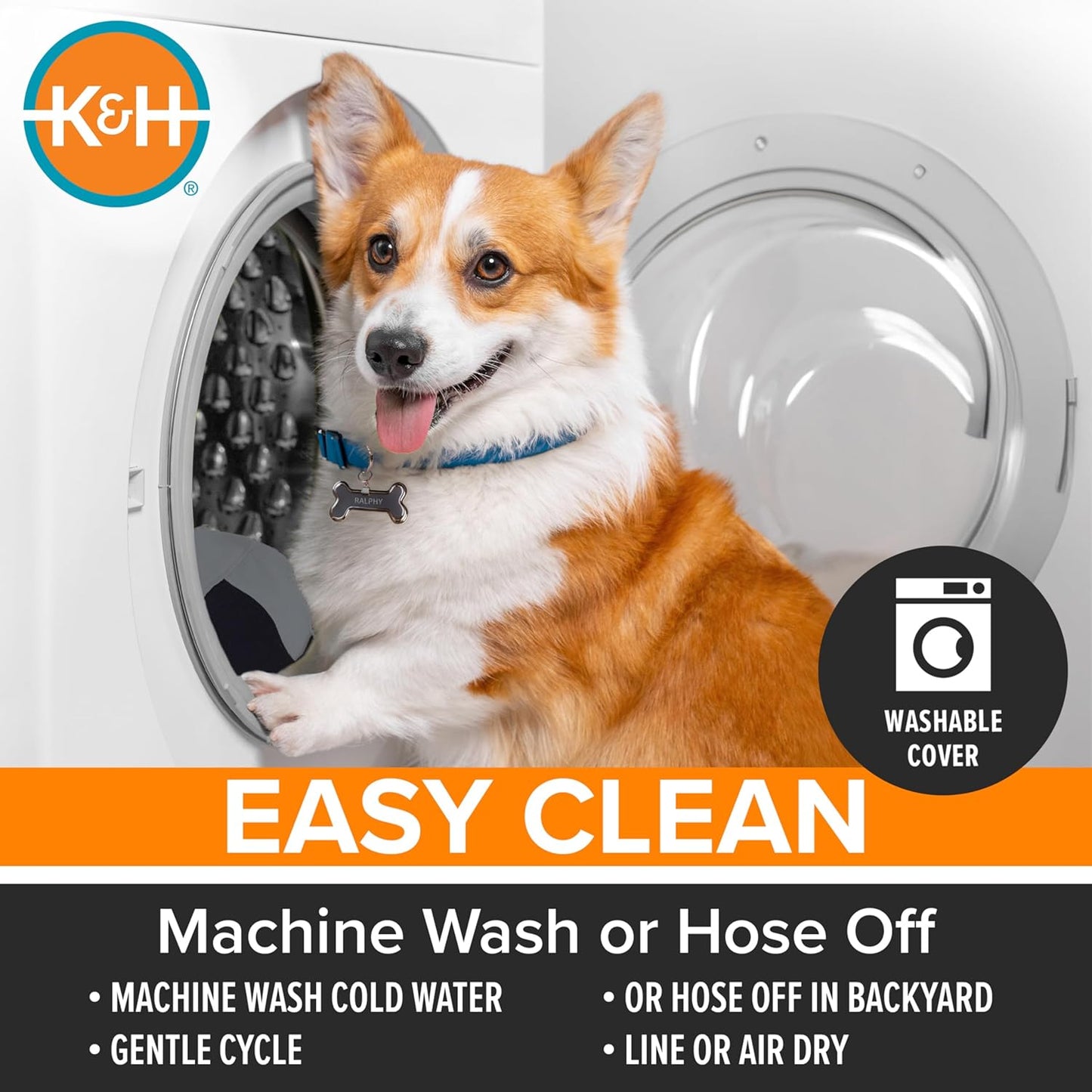 K&H Pet Products Original Pet Cot, Gray/Mesh, Large/30" x 42" x 7"