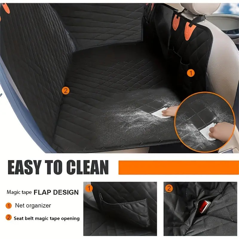 Waterproof Dog Seat Protector - Hard Base